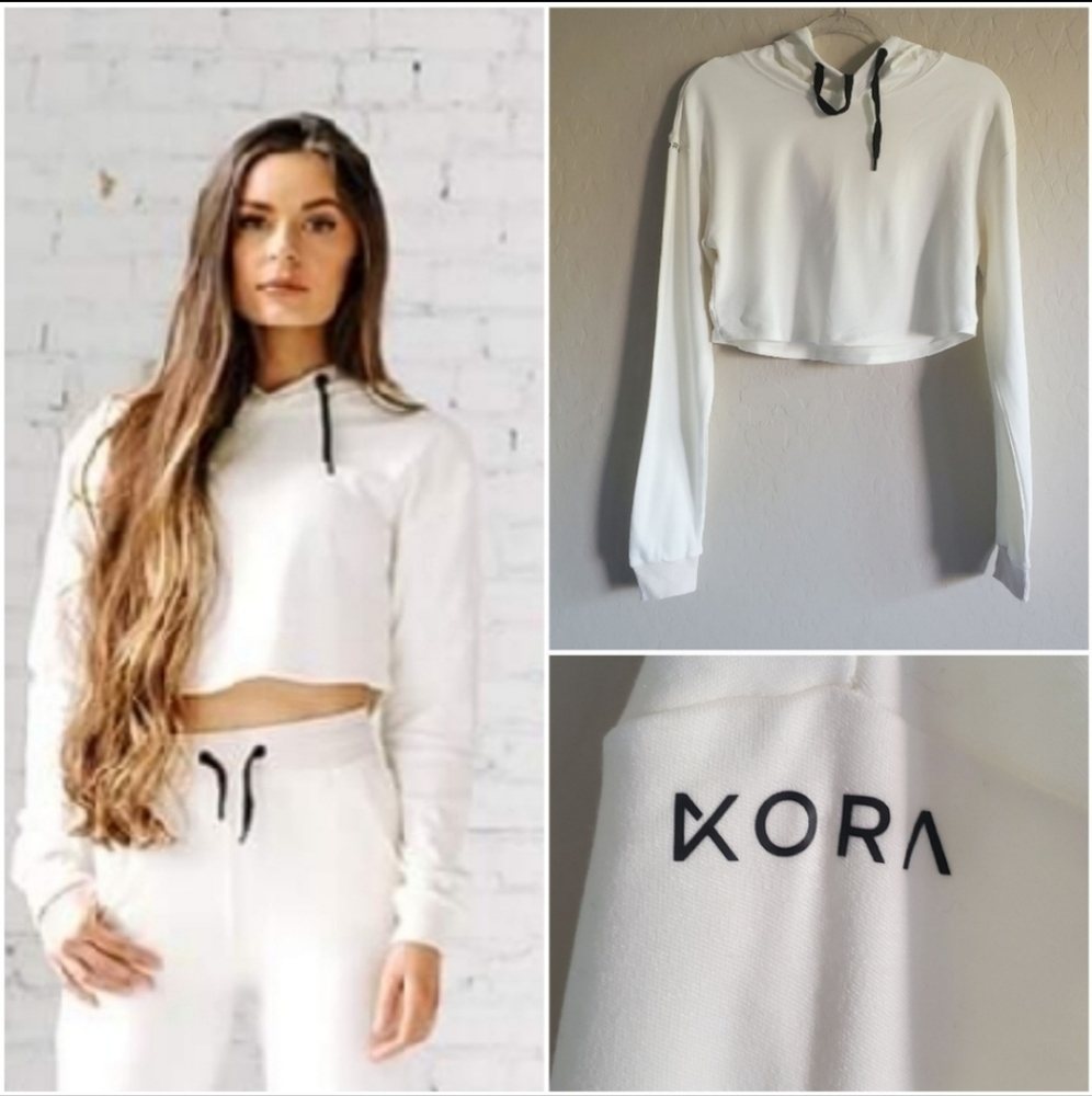 Kora Active Cropped Hoodie Medium